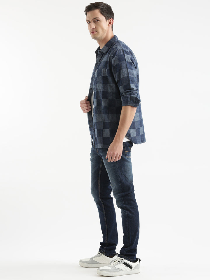 Checked Blocks Abstract Shirt