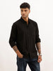 Solid Regular Fit Full Sleeve Shirt | Black | WWSH9012F