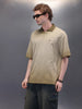 Pure Cotton Oversized Polo T-Shirt | Khaki