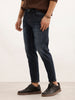 Washed Skinny Crop Denim Jeans | Blue