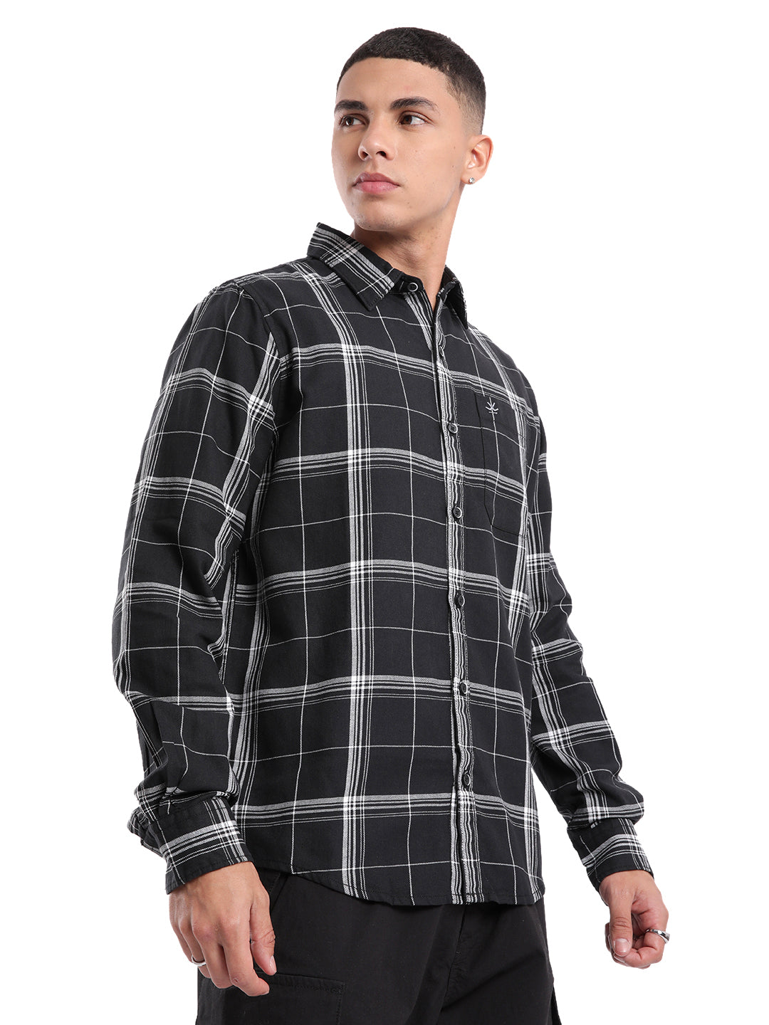 Black & White Classic Checked Shirt