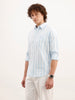 Regular Fit Striped Shirt  | Blue