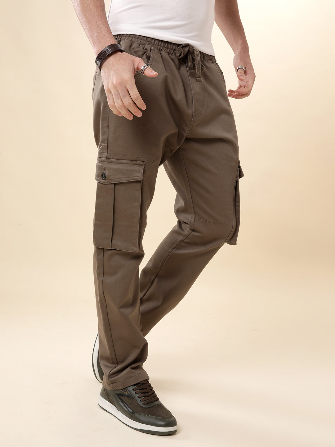 Khaki Blend Classic Cargo Jogger