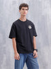 Bizarre Elements Inspired Oversized Back Print T-Shirt | Black