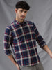 Dyed Plaid Navy Shirt