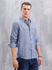 Solid Full Sleeve Regular Fit Shirt | Blue