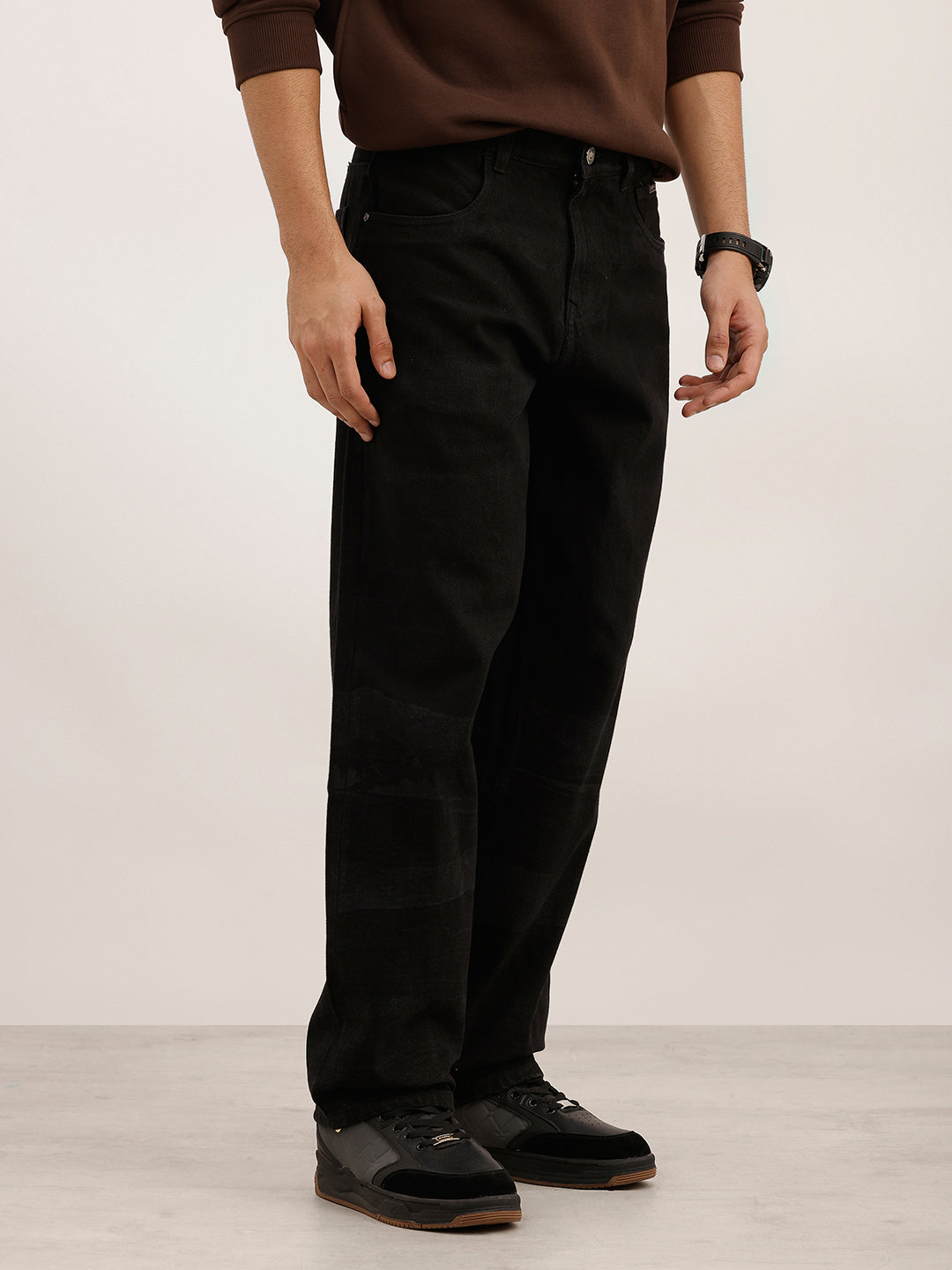 Washed Loose Fit Denim Jeans | Grey
