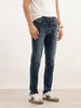 Washed Slim Fit Denim Jeans | Blue