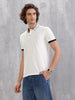 Contrast Collar Polo T-Shirt | White