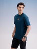 Oversized Back Printed T-Shirt  | Teal