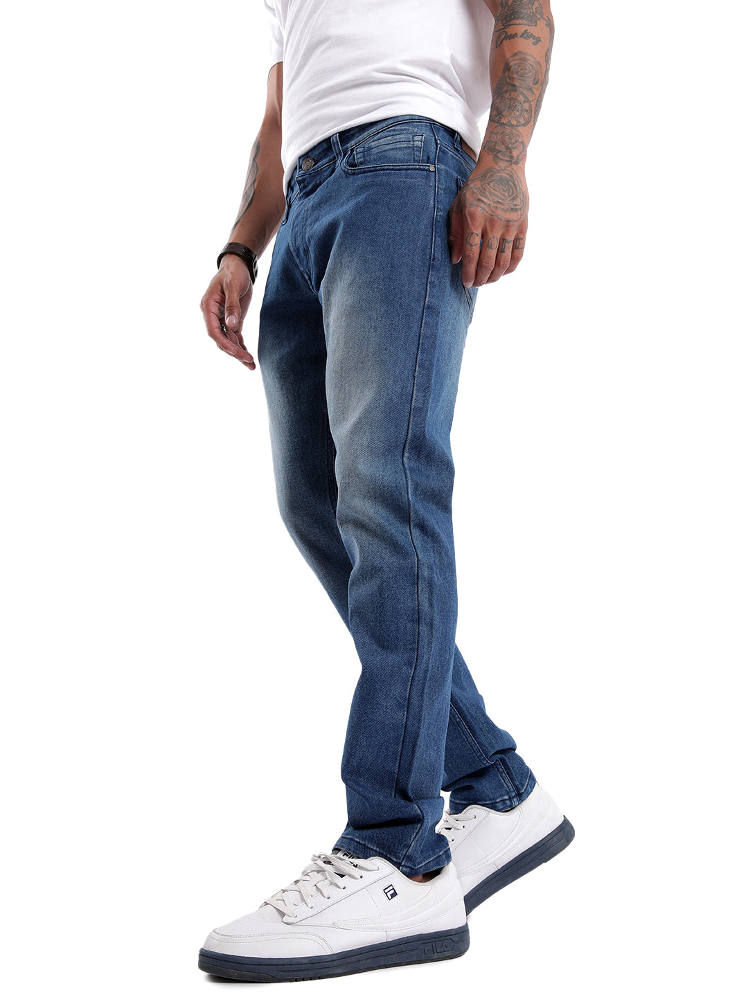 Elite Blue 5 Pocket Slim Fit Jeans