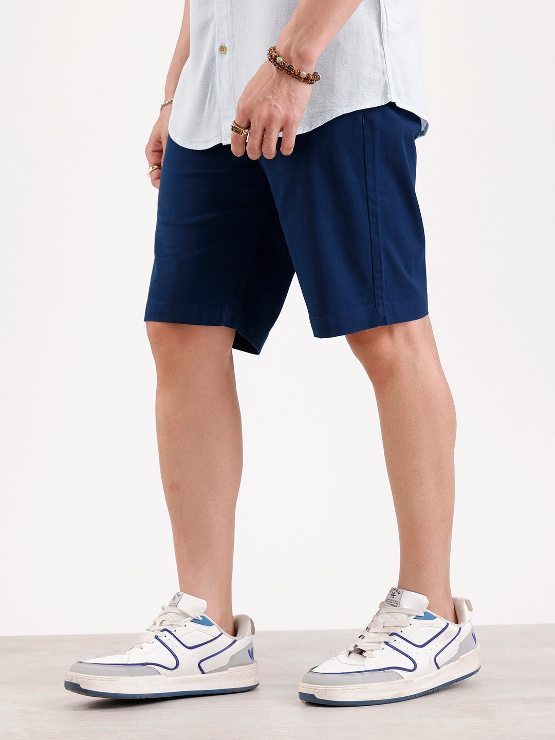 Classic Slim Fit Shorts   |  Navy Blue