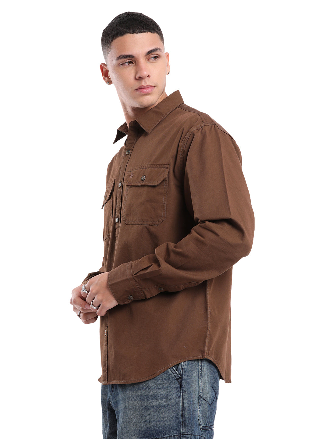 Urban Brown Long Sleeve Shirt