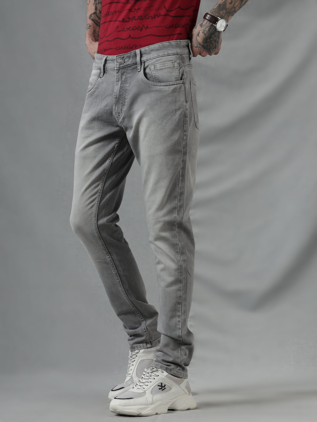 Grey Fade Retro Jeans