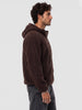 Oversized Sherpa Hooded Jacket | Brown | WTJK6462M