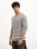 Solid Regular Fit Knitted Sweater | Brown