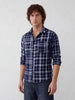 Contemporary Checks with Utility Styling | Blue