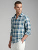 Regular Fit Checkered Shirt | Blue