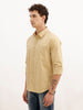 Solid Regular Fit Full Sleeve Shirt | Khaki