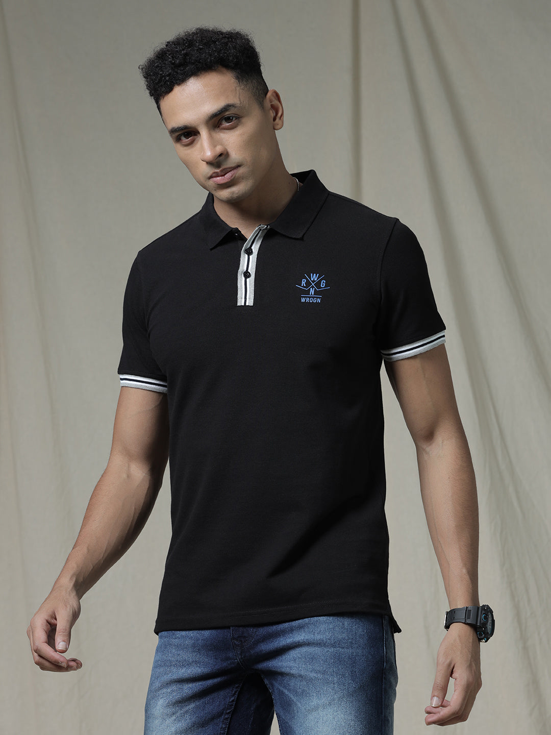 Classic Black Hue Polo T-Shirt