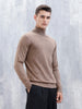 Men’s Casual Turtle Neck Sweater | Brown