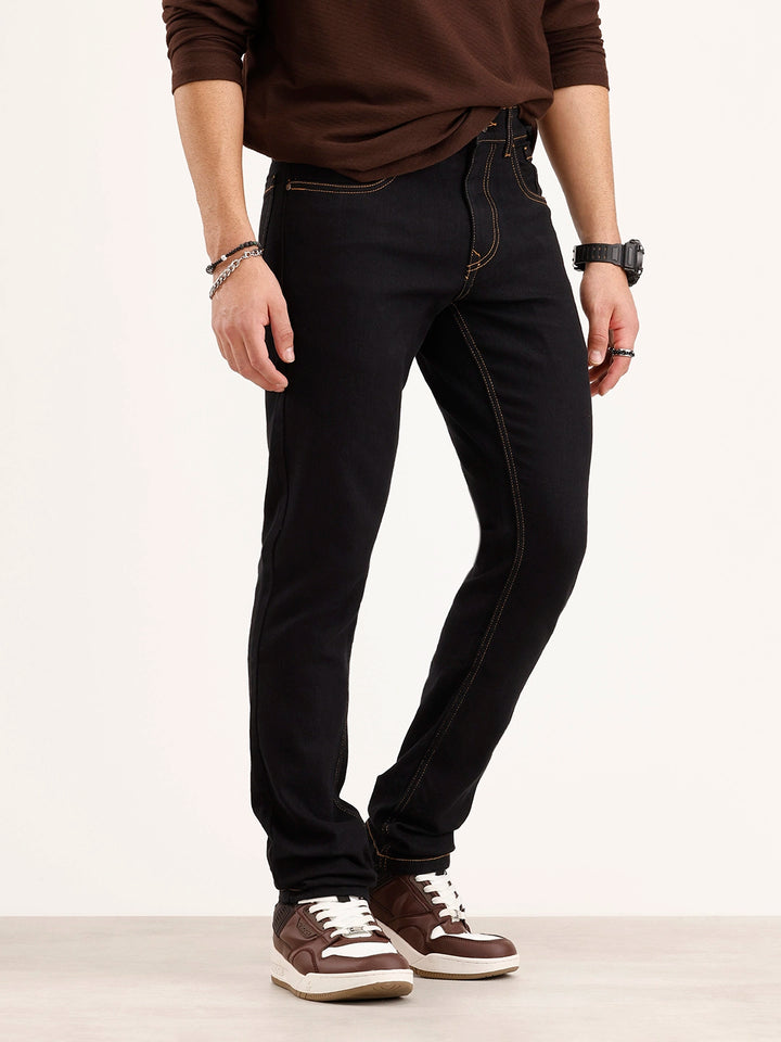 Slim Fit Denim Jeans | Black