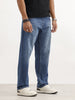 Faded Anti Fit Denim Jeans | Blue