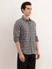 Textured Regular Fit AOP Shirt | Grey