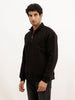 Solid Quater Zipper Sweatshirt | Black