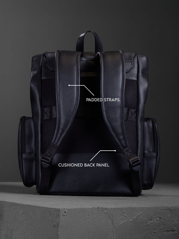 Textured Everyday Backpack | Black (30L)