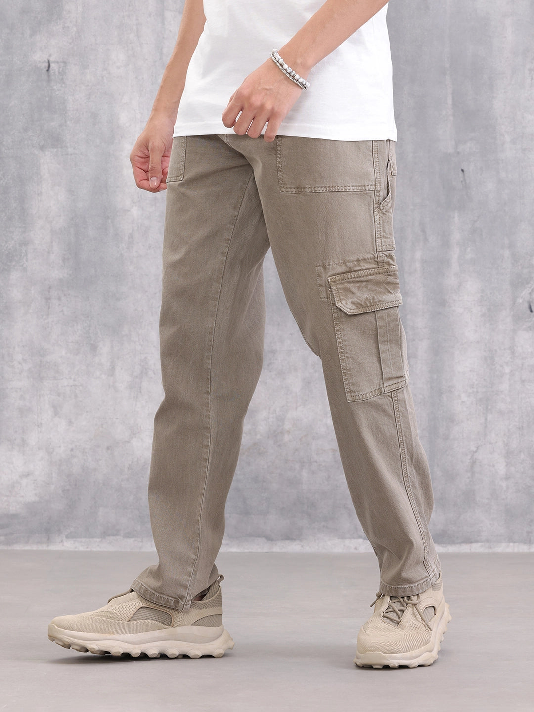 Relaxed Fit Cargo | Grey