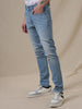 Light Blue Tapered Fit Jeans