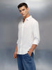 Men's Casual Regular Fit Shirt | Off White