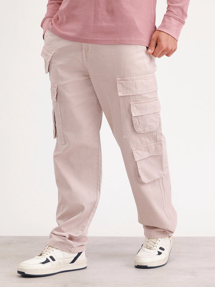 Loose Fit Cargo Trouser | Khaki