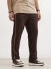 Regular Fit Double Stripe Jogger | Brown