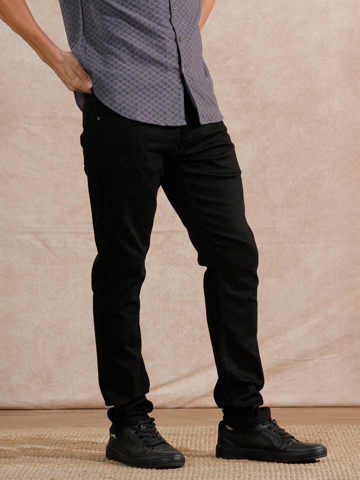 Casual Slim Fit Jeans | Black