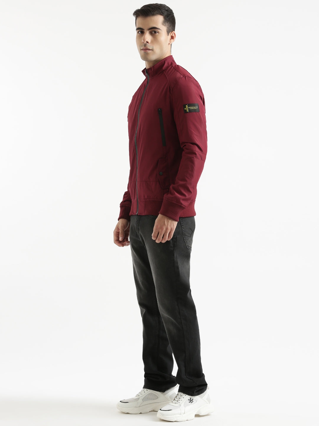 Solid Red Technical Jacket