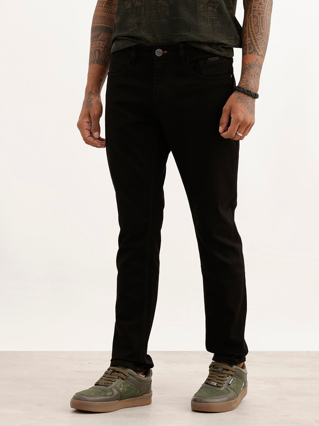 Solid Slim Fit Denim Jeans | Black | WJN0200SL2260S