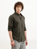 Solid Slim Fit Shirt | Olive