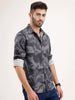 Regular Fit AOP Shirt | Black