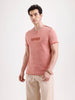 Washed Placement Printed T-Shirt   |  Rust