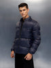 men's casual comfort fit puffer jacket | Blue