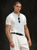 Flat Knit Slim Fit T-Shirt | Off White