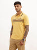 Placement Printed Polo T-Shirt | Yellow | WWTS240F