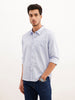Solid Loose Fit Full Sleeve Shirt | Light Blue | WWSH9198F