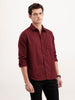 Solid Regular Fit Shirt | Maroon