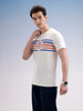 Slim Fit Classic Placement Printed T-Shirt  | Off White