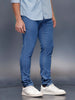 Men's Casual Slim Fit Jeans   |  Blue