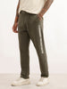 Classic Placement Printed Jogger | Olive