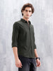 Smart Casual Men’s Slim Fit Shirt | Dark Green